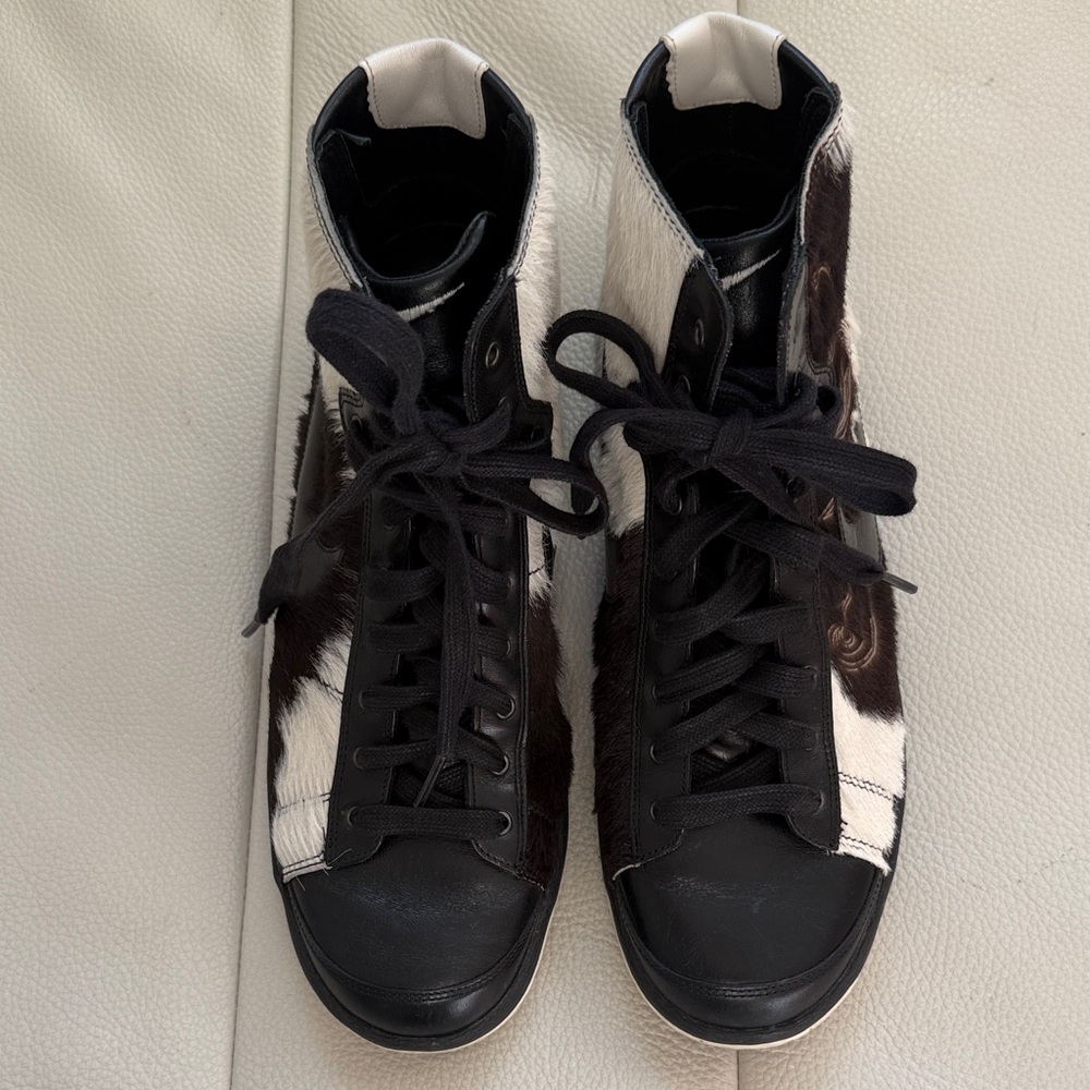 Nike Black and White High-Top Sneakers